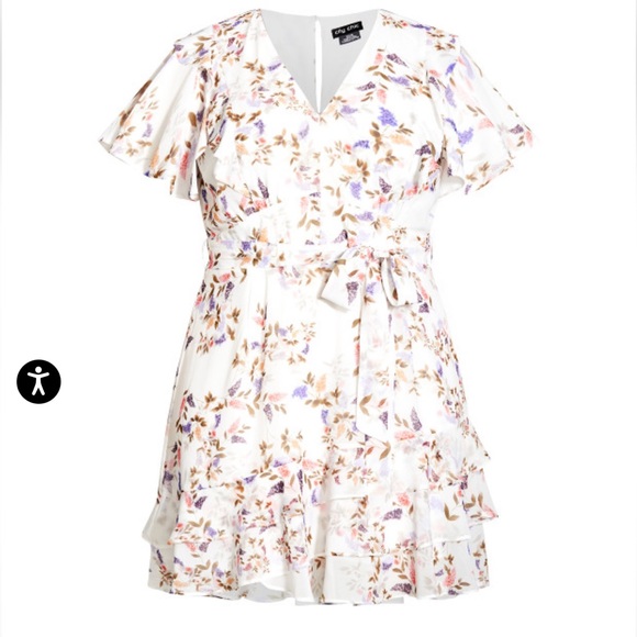 NWT City Chic Abigail Dress Ivory Size 22 - Picture 2 of 15